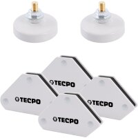 4x TECPO Magnet Schweißwinkel 4 kg 9 lbs + 2x...