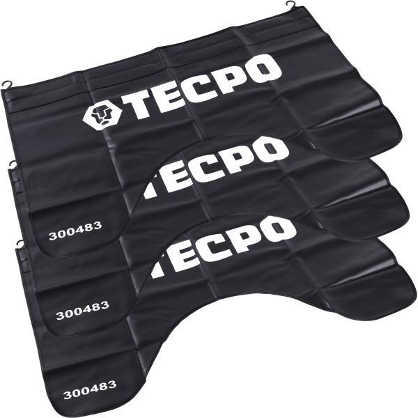 3x TECPO Universal Kotflügelschoner magnetisch mit Haken