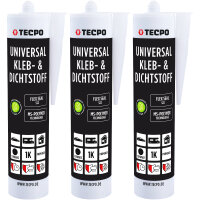 3x TECPO Universal Klebe- und Dichtstoff FLEX SEAL 522...