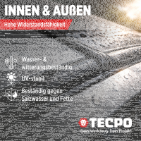 5x TECPO Universal Klebe- und Dichtstoff FLEX SEAL 522 SCHWARZ 1K MS-Polymer UV-stabil und witterungsbeständig