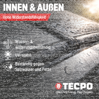 6x TECPO Universal Klebe- und Dichtstoff FLEX SEAL 522 SCHWARZ 1K MS-Polymer UV-stabil und witterungsbeständig