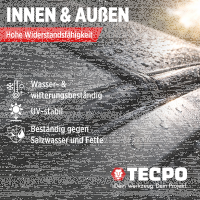 8x TECPO Universal Klebe- und Dichtstoff FLEX SEAL 522 SCHWARZ 1K MS-Polymer UV-stabil und witterungsbeständig