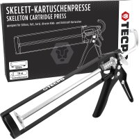 TECPO Montagekleber Fix Power 2x480g Universal Baukleber Kartuschen Kraftkleber mit Skelett-Kartuschenpresse
