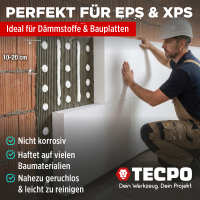 TECPO Montagekleber Fix Power 3x480g Universal Baukleber Kartuschen Kraftkleber mit Skelett-Kartuschenpresse