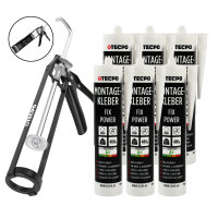 TECPO Montagekleber Fix Power 6x480g Universal Baukleber...