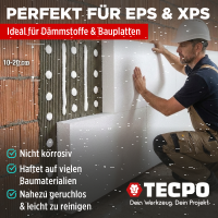 3x TECPO Universal Montagekleber Ultra FIX Power Baukleber 480g Weiß + Alu-Kartuschenpresse 220 mm