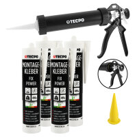 4x TECPO Universal Montagekleber Ultra FIX Power...