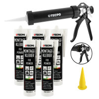 5x TECPO Universal Montagekleber Ultra FIX Power...