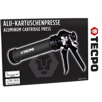 5x TECPO Universal Montagekleber Ultra FIX Power Baukleber 480g Weiß + Alu-Kartuschenpresse 220 mm