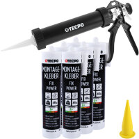 6x TECPO Universal Montagekleber Ultra FIX Power...