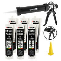 6x TECPO Universal Montagekleber Ultra FIX Power...