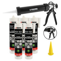 5x TECPO Montagekleber HIGH TACK Baukleber 455g Kleber +...