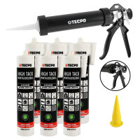 6x TECPO Montagekleber HIGH TACK Baukleber 455g Kleber +...