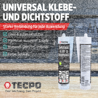 2x TECPO Universal Klebe- und Dichtstoff FLEX SEAL 522...