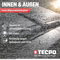 6x TECPO Universal Klebe- und Dichtstoff FLEX SEAL 522 SCHWARZ 1K MS-Polymer UV-stabil und witterungsbeständig + Alu-Kartuschenpresse 220 mm