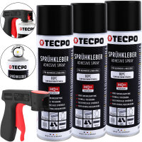 3x TECPO Sprühkleber 110°C  Wärmestand mit...