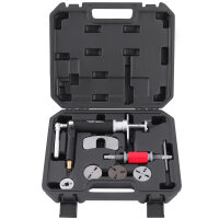 TECPO Druckluft Bremskolbenrücksteller Set 8-tlg. Universal Bremskolben Werkzeug + 12x TECPO Bremsenreiniger Universal Reiniger, 500 ml
