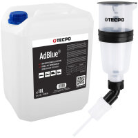 TECPO AdBlue® 10 Liter SCR Harnstofflösung + Einfülltrichter für Harnstoff Zusätzen AdBlue® AUS 32 1.1 Liter Trichter