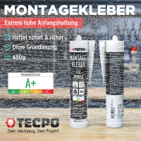 2x TECPO Universal Montagekleber Ultra FIX Power...