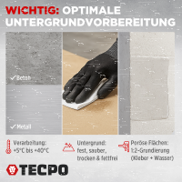 2x TECPO Universal Montagekleber Ultra FIX Power Baukleber 480g Weiß + Kartuschenpresse Kartuschenpistole 25:1