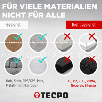 2x TECPO Universal Montagekleber Ultra FIX Power Baukleber 480g Weiß + Kartuschenpresse Kartuschenpistole 25:1