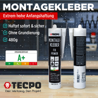 3x TECPO Universal Montagekleber Ultra FIX Power...