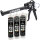 3x TECPO Universal Montagekleber Ultra FIX Power Baukleber 480g Weiß + Kartuschenpresse Kartuschenpistole 25:1