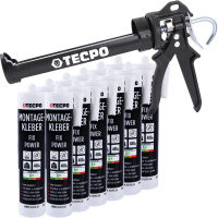 12x TECPO Universal Montagekleber Ultra FIX Power...