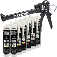 12x TECPO Universal Montagekleber Ultra FIX Power...