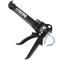 12x TECPO KKD 801 Karosserie Klebe- und Dichtmasse, 370g + Kartuschenpresse Kartuschenpistole 25:1 für Kartuschen 150–310 ml (bis 220 mm Länge)