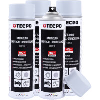 4x TECPO Haftgrund Grundierung grau Lackspray...