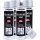 4x TECPO Felgensilber-Spray Felgenlack Lackspray, 500 ml