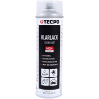 3x TECPO Klarlack Autolack glänzend Sprühlack, 500 ml