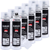 10x TECPO Klarlack Autolack glänzend Sprühlack,...