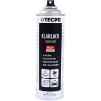 12x TECPO Klarlack Autolack glänzend Sprühlack, 500 ml