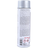 TECPO Felgensilber-Spray Felgenlack Lackspray, 500 ml + Klarlack Autolack glänzend Sprühlack, 500 ml