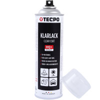 TECPO Felgensilber-Spray Felgenlack Lackspray, 500 ml + Klarlack Autolack glänzend Sprühlack, 500 ml