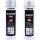 TECPO Felgensilber-Spray Felgenlack Lackspray, 500 ml + Klarlack Autolack glänzend Sprühlack, 500 ml