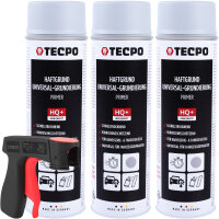 3x TECPO Haftgrund Grundierung grau Lackspray...