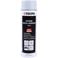 3x TECPO Haftgrund Grundierung grau Lackspray Sprühdose Primer, 500 ml + Sprühpistole
