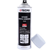 3x TECPO Haftgrund Grundierung grau Lackspray Sprühdose Primer, 500 ml + Sprühpistole