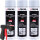 3x TECPO Haftgrund Grundierung grau Lackspray Sprühdose Primer, 500 ml + Sprühpistole