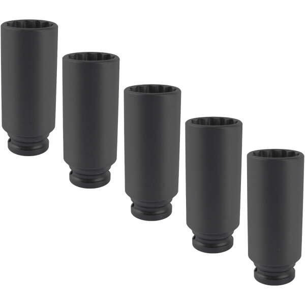 M16 Vielzahn Zwölfkant Stecknuss 12-Kant Nuss 1/2 Steckschlüssel 100mm Lang
