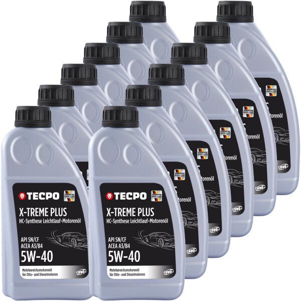 12L TECPO 5W-40 X-TREME PLUS Motoröl für VW 502.00 505.00 MB 229.3 226.5 BMW LL-01 LL-98