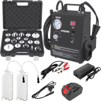 TECPO Elektrisches Bremsen-Entlüftungsgerät + Elektronischer Bremsflüssigkeitstester + TECPO Bremsflüssigkeit DOT-4, 5L