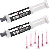 2x TECPO 2K Powerkleber High Performance 10g, Cyanacrylat-Klebstoff + 3 Mischer