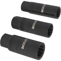 3x TECPO Zündkerzen-Einsätze mit Magnet 14 mm 16 mm 18 mm
