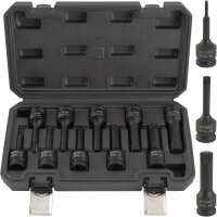 TECPO Kraft-Bit-Einsatz-Satz Vielzahn M4 - M18 1/2 Zoll 10-tlg.