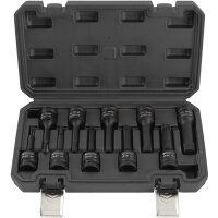 TECPO Kraft-Bit-Einsatz-Satz Vielzahn M4 - M18 1/2 Zoll 10-tlg.