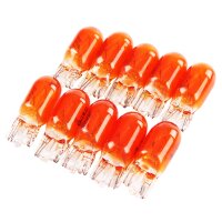 TECPO Glühbirnen WY5W 12V 5W Blinkerbirnen, 10...